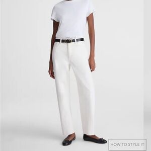 Madewell Women's Straight Leg White Jeans